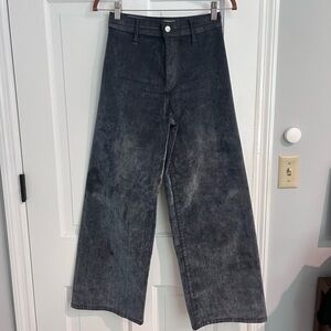 Universal Thread Washed Black Sailor Wide Leg Jeans